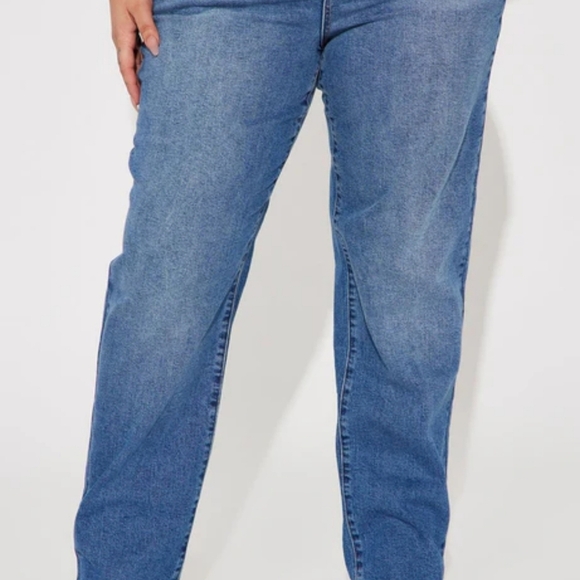 Fashion Nova Blue Straight Leg Jeans - Picture 9 of 13